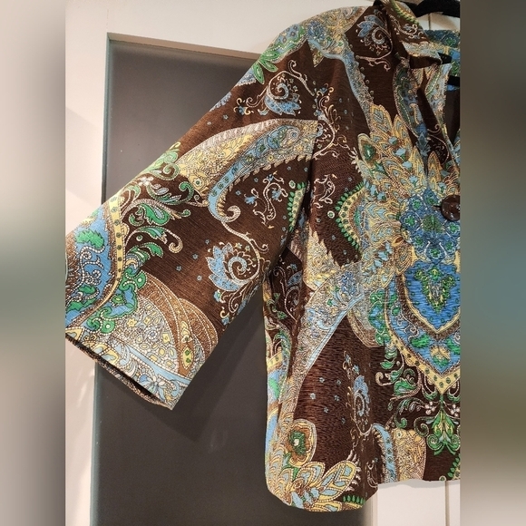 Silkland Paisley Jacket Boho - Picture 5 of 14